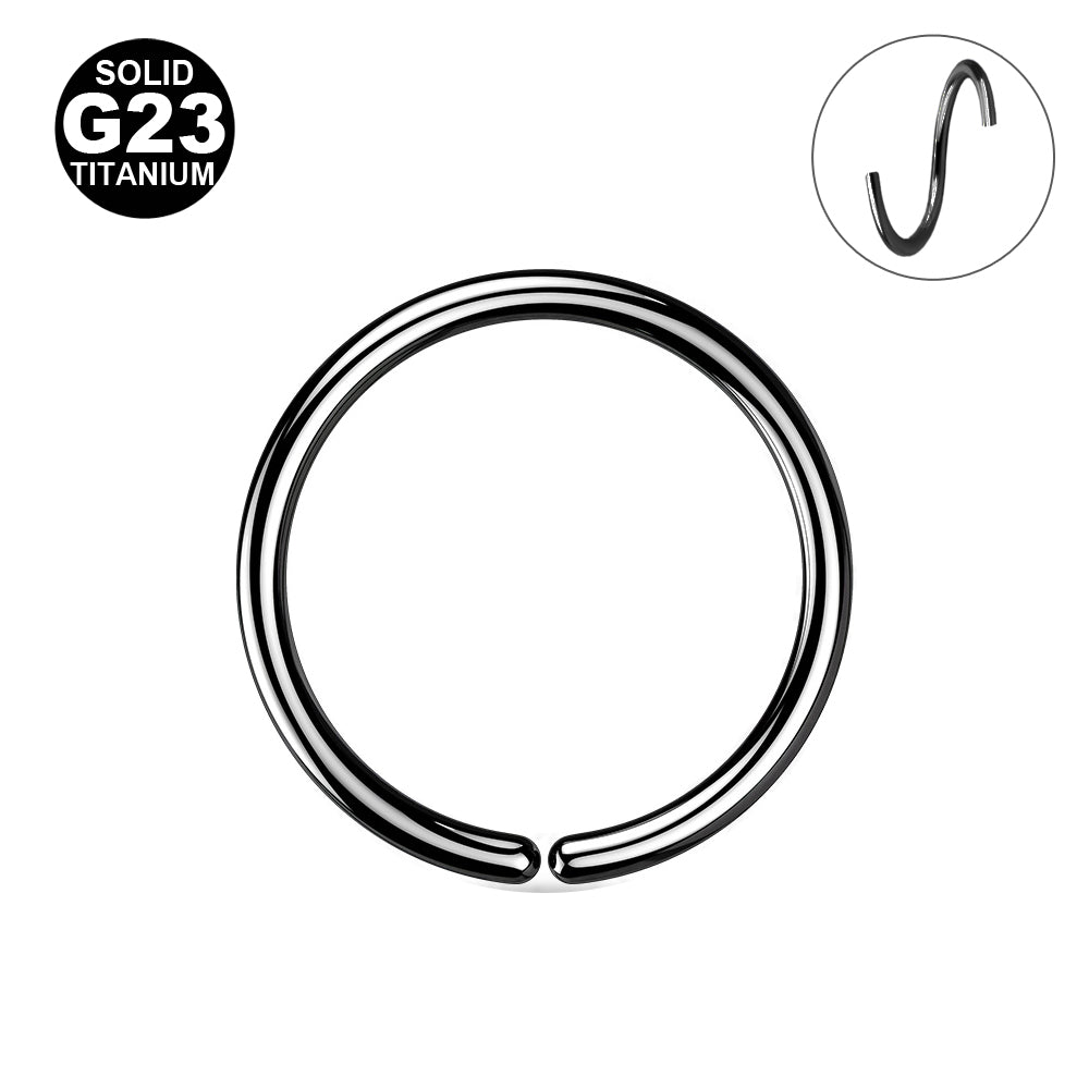 Ohut Sileä Lävistysrengas Titaani