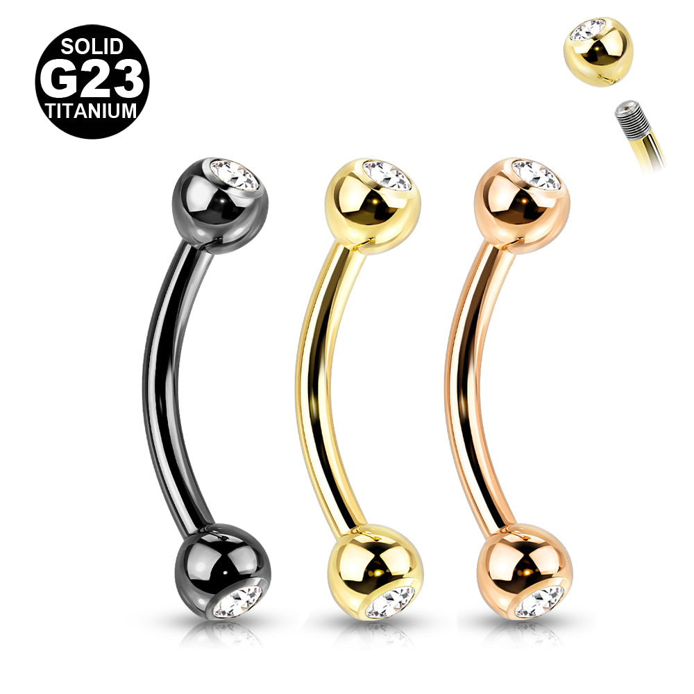 titaani banaanilävistys kivellä gold, rosegold ja musta