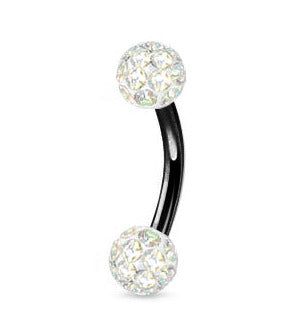 Musta 1.2mm Banaani Crystal Pallot 4mm