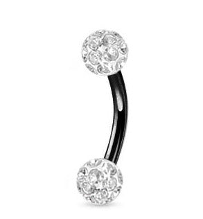 Musta 1.2mm Banaani Crystal Pallot 4mm