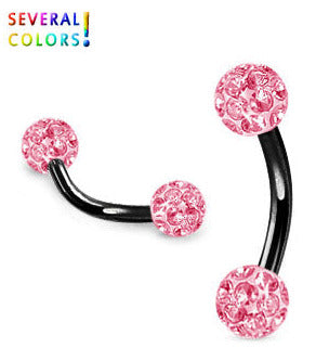 Musta 1.2mm Banaani Crystal Pallot 4mm