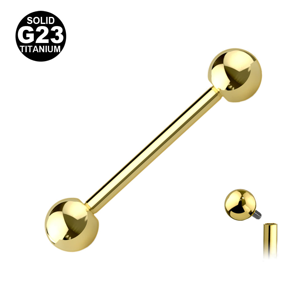 kulta titaani barbell sisäiset kierteet