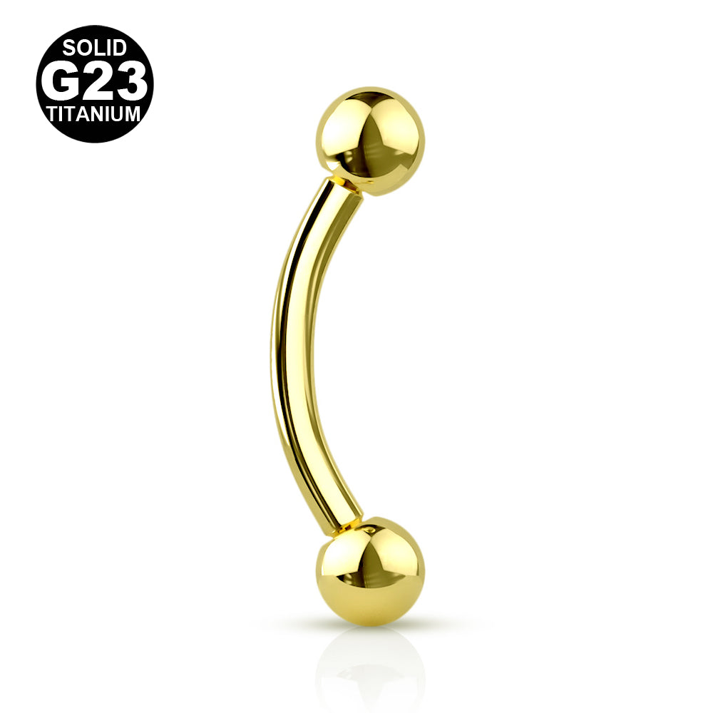 1.2mm Titaani Banaani Kullanvärinen