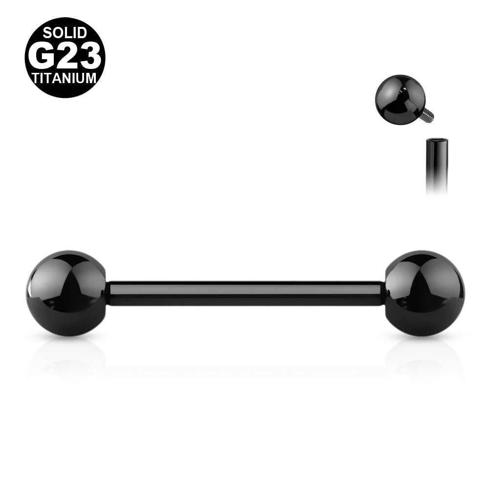 musta titaani barbell sisäiset kierteet