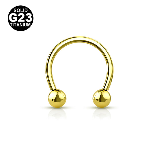 1.2mm Titaani Hevosenkenkä Kullanvärinen