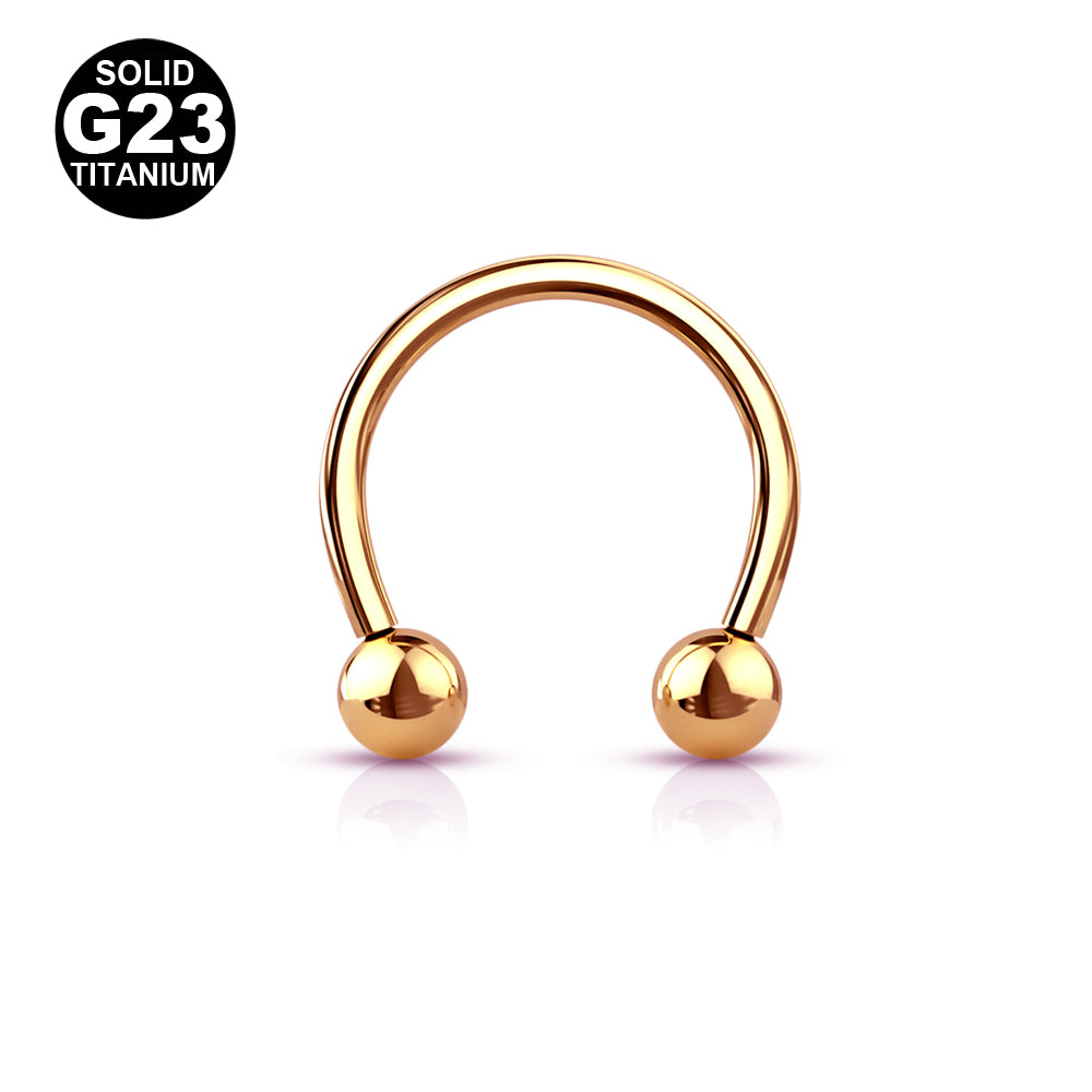 1.2mm Titaani Hevosenkenkä Kullanvärinen