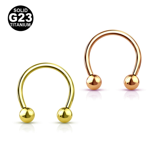 Titaani Hevosenkenkä Kullanvärinen