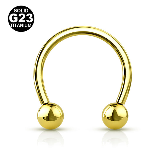 1.6mm Titaani Hevosenkenkä Kullanvärinen