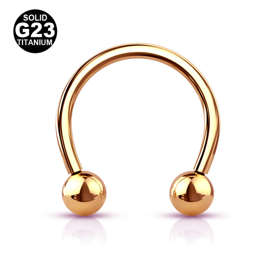 1.6mm Titaani Hevosenkenkä Kullanvärinen