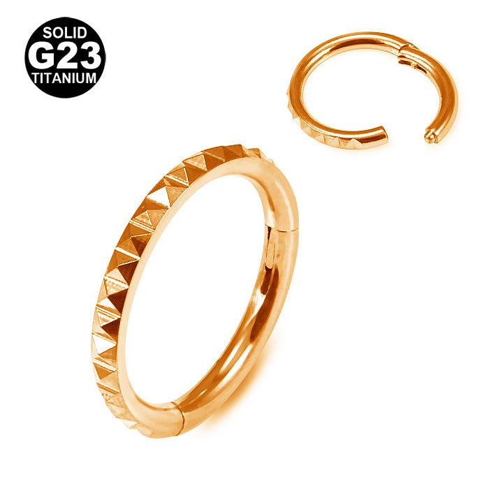 1.2mm Titaani Clicker Rengas Laser Cut