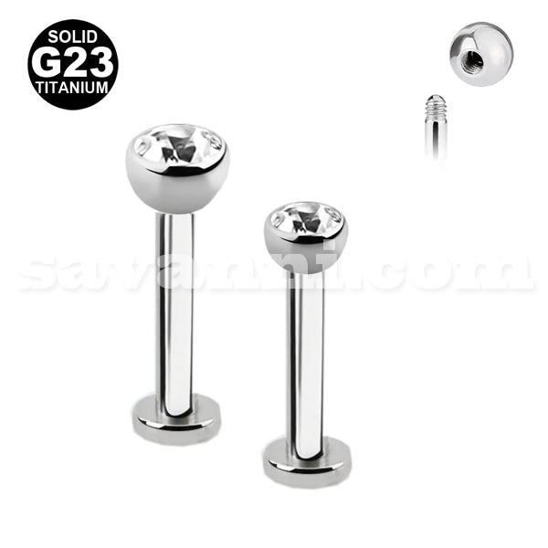 Labret titanium microstrass