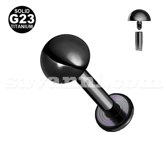 1.2mm Labret Titaani Puolipallo