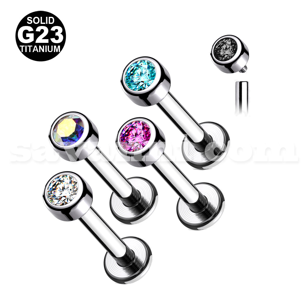 Titaani labret sylinteri