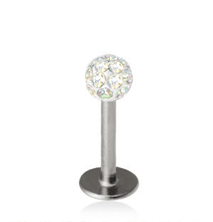 1.2mm Labret Crystal Pallo 3mm
