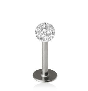 1.2mm Labret Crystal Pallo 3mm