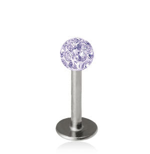 1.2mm Labret Crystal Pallo 3mm
