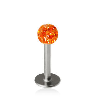 1.2mm Labret Crystal Pallo 3mm