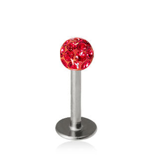 1.2mm Labret Crystal Pallo 3mm
