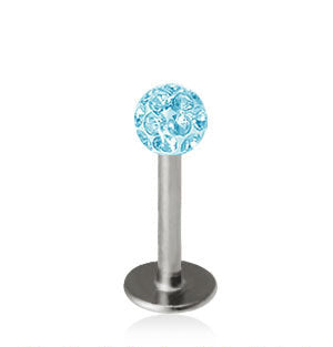 1.2mm Labret Crystal Pallo 3mm