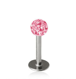 1.2mm Labret Crystal Pallo 3mm