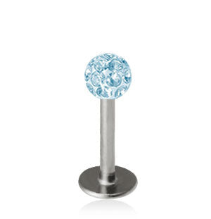 1.2mm Labret Crystal Pallo 3mm