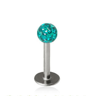 1.2mm Labret Crystal Pallo 3mm