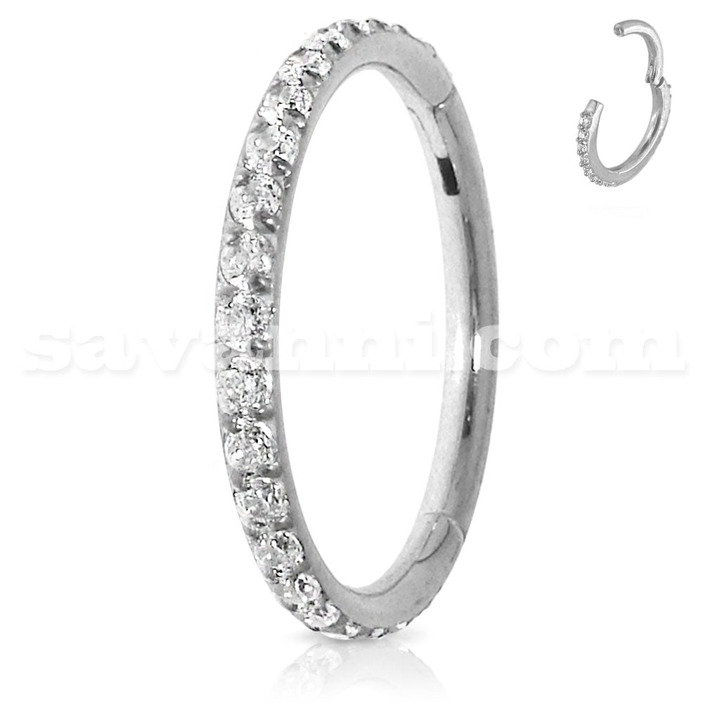1.2mm Rengas Clicker Full Zircon