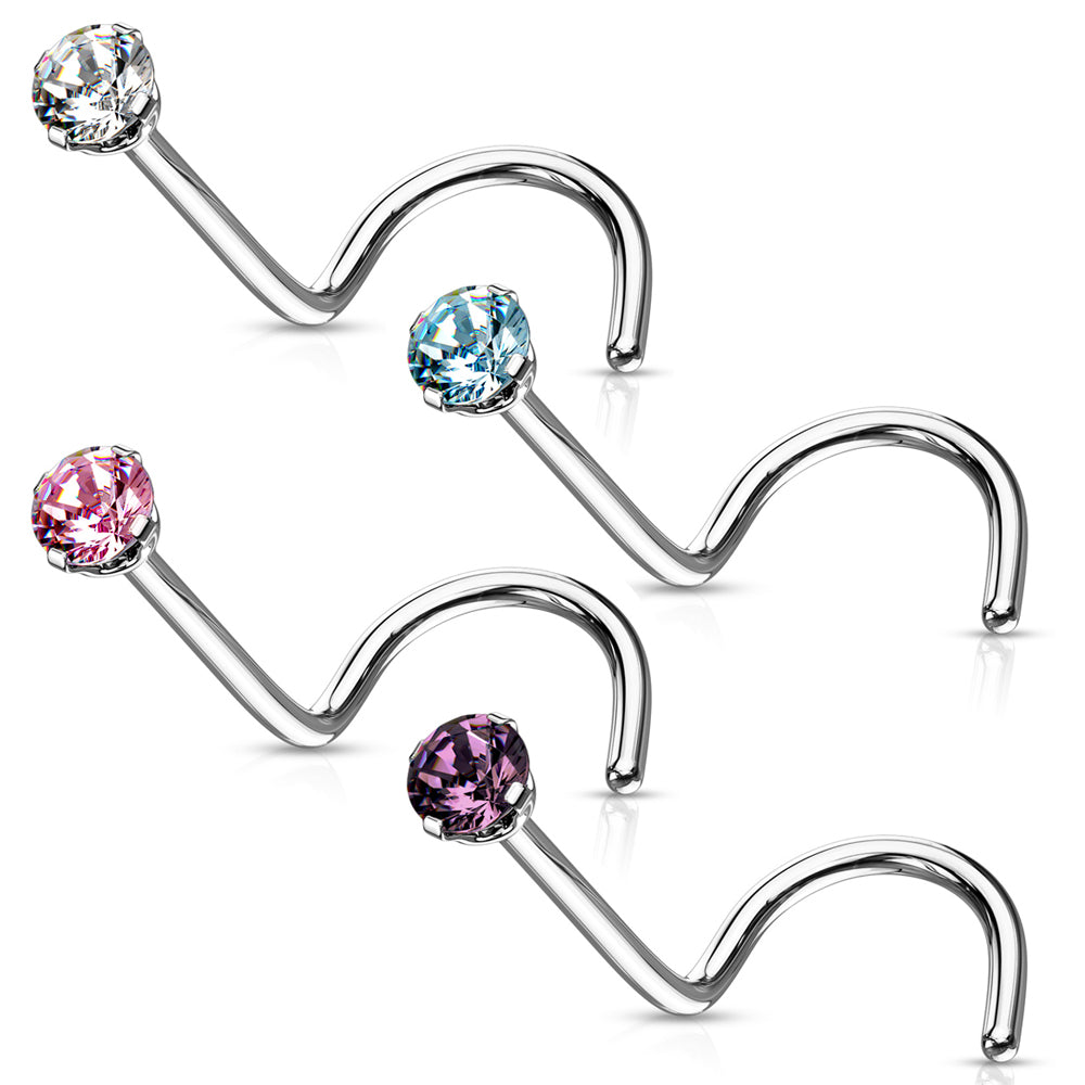 Nenäkoru spiraali zirkoni