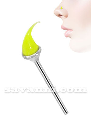 Nenäkoru Suora Hopea Pehmeä Silikonipiikki