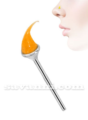 Nenäkoru Suora Hopea Pehmeä Silikonipiikki