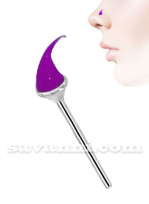 Nenäkoru Suora Hopea Pehmeä Silikonipiikki