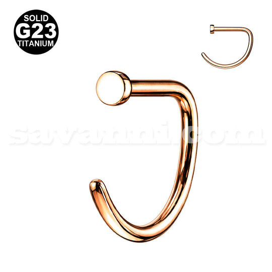 Titaani Nenärengas D-malli 0.8mm