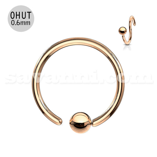0.6mm Värikäs Lävistysrengas Kiinteä Pallo