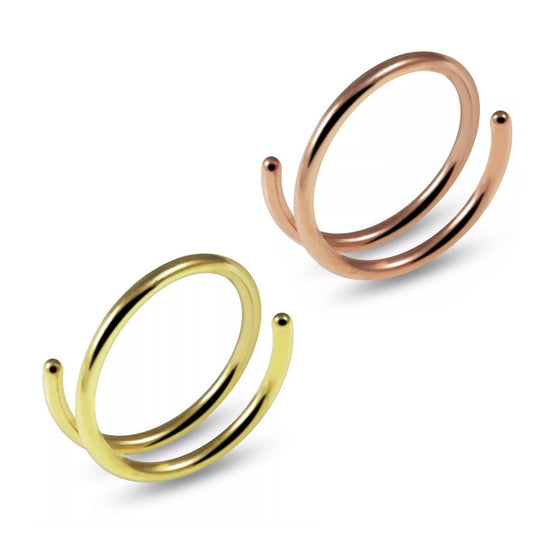 Kaksinkertainen lävistysrengas