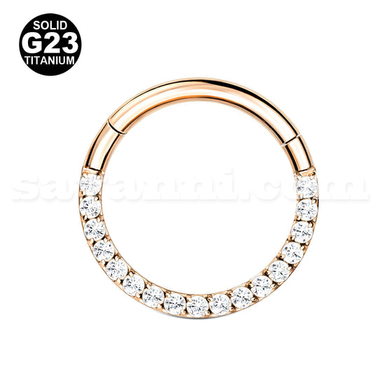 1.2mm Titaani Clicker Zircon Paved Front