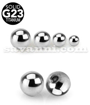 1.6mm Lävistyskorun Irtopallo Titaani