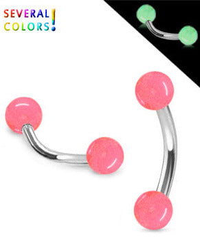 1.2mm Banaani Loistaa Pimeässä Pallot 3mm