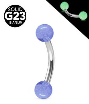 1.2mm Banaani Titaani Loistaa Pimeässä Pallot 3mm