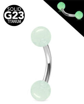 1.2mm Banaani Titaani Loistaa Pimeässä Pallot 4mm