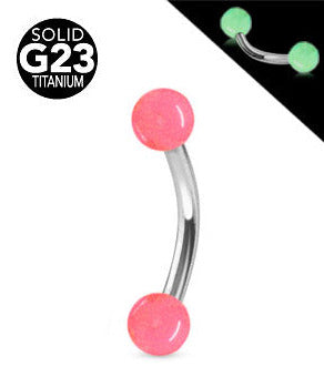 1.2mm Banaani Titaani Loistaa Pimeässä Pallot 3mm