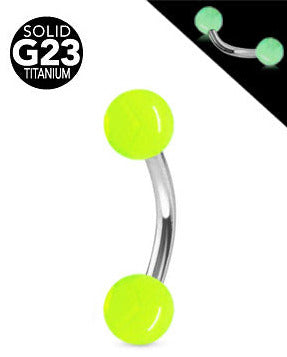 1.2mm Banaani Titaani Loistaa Pimeässä Pallot 4mm