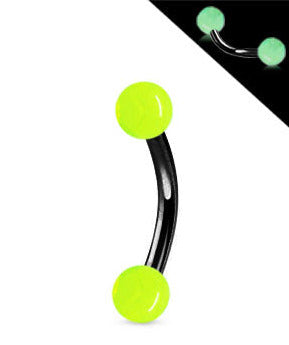 Musta 1.2mm Banaani Loistaa Pimeässä Pallot 3mm