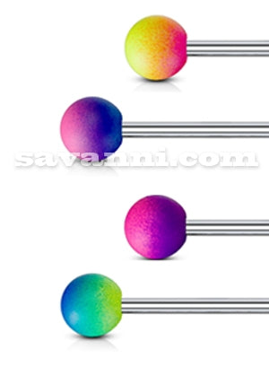 1.6mm Barbell Titaani Sateenkaaripallot