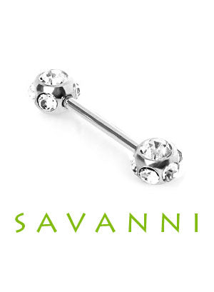 1.6mm Barbell "Tiffany Cut"