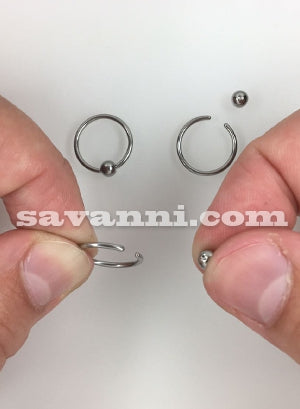 1.0mm Ohut Rengas Titaani