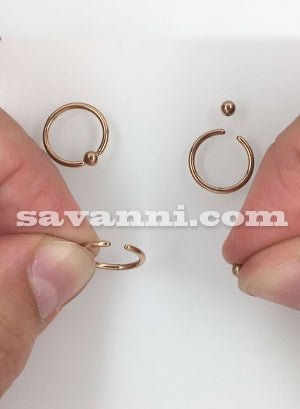 1.2mm Rengas Rose Gold