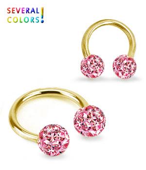 Hevosenkenkä kulta kristalli