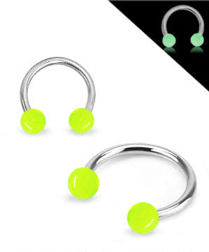 Rusto/Tragus/Rook Lävistys Loistaa Pimeässä