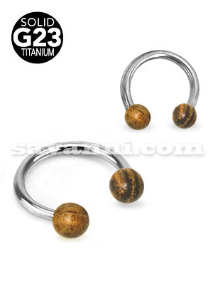 1.6mm Hevosenkenkä Titaani Puupalloilla