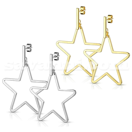 Kirurginteräs Korvikset Big Star (parihinta)